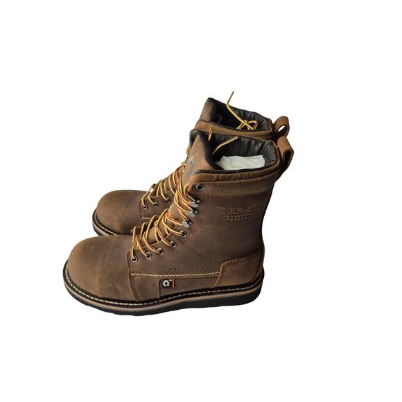 Brand New QLTY Safety Toe - Steel Toe Brown Leather Work Boot Men’s Size 8 - Picture 2 of 7